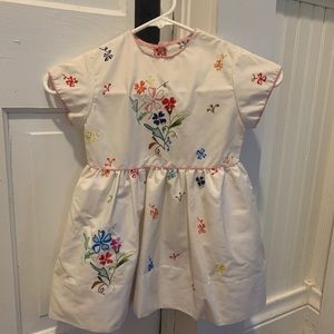 Sweet girls embroidered dress